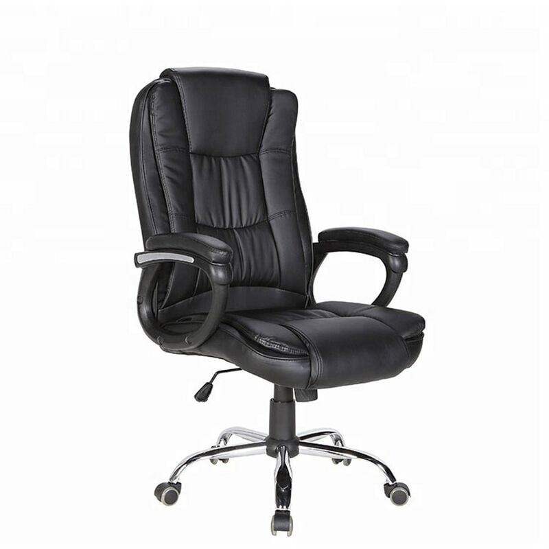 

Silla de Oficina Sillon Director Escritorio Acolchado Giratoria Elevable Piel