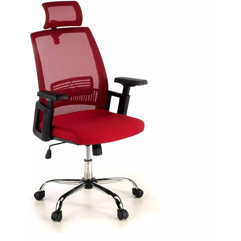 

Silla de oficina storm con reposacabezas y lumbar, rojo - rojo