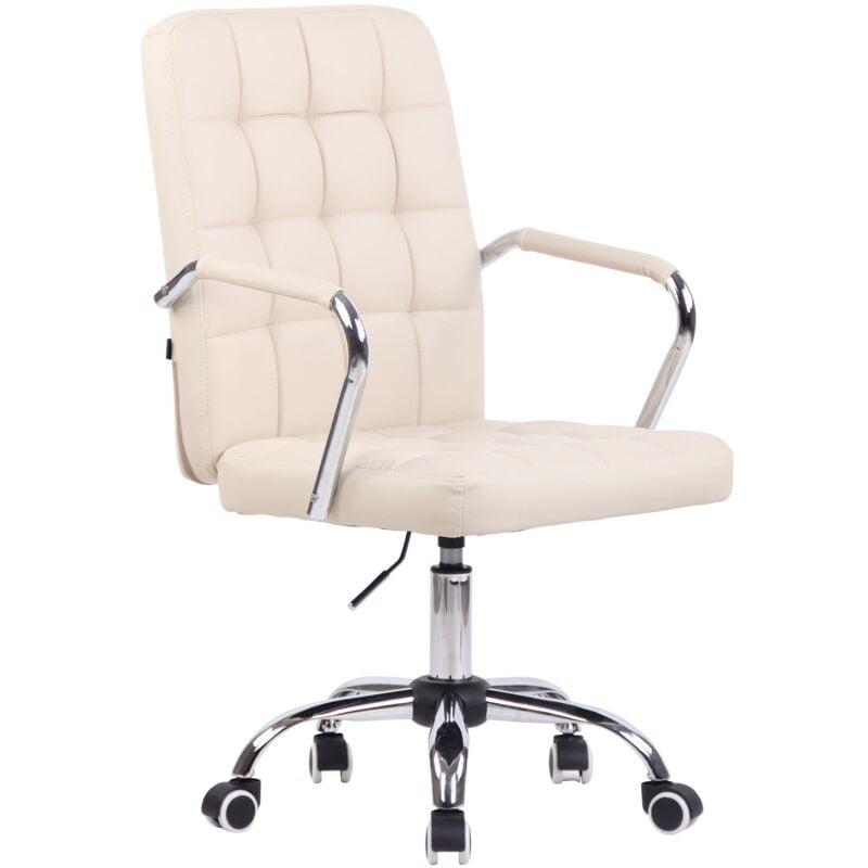 

Silla De Oficina Terni Crema Cuero sintético
