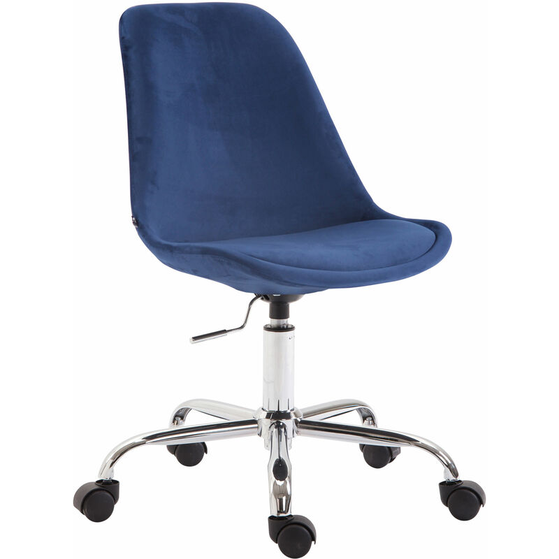 

Silla de oficina toulouse en terciopelo azul Rogal