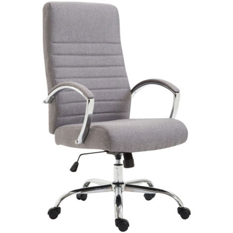 Silla de oficina Valais XL de tela Gris