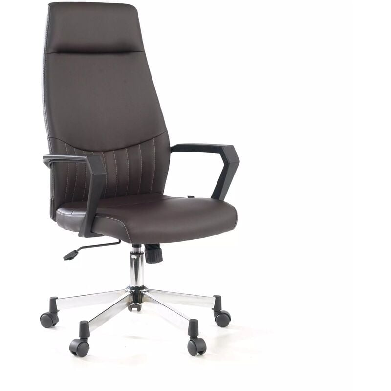 

Silla de oficina Victory, alto respaldo, ecopiel chocolate - marron