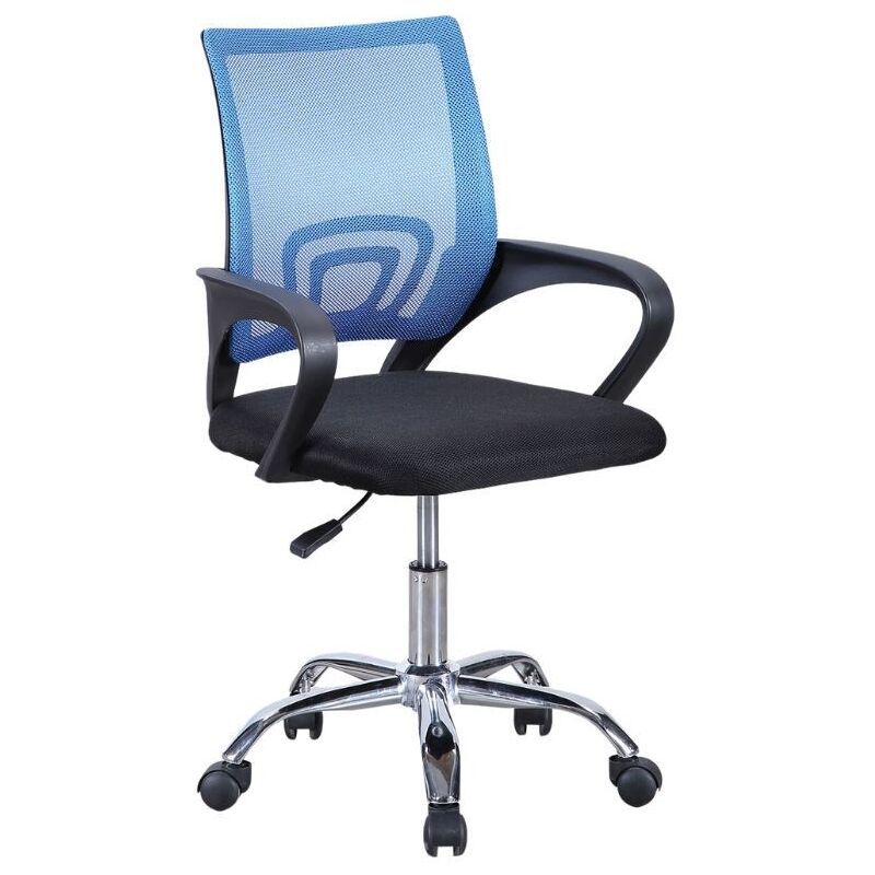 

Silla de oficina Vita giratoria refuerzo lumbar tejido transpirable despacho 90-102x60x60 cm COLOR ROSA Y AZUL