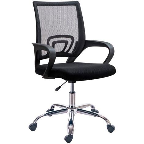 Silla de oficina Vita Negro 60cm (ancho) x 90–102cm (alto)