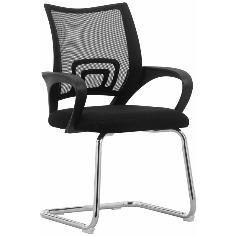 

Silla de oficina voladiza tela de malla negro