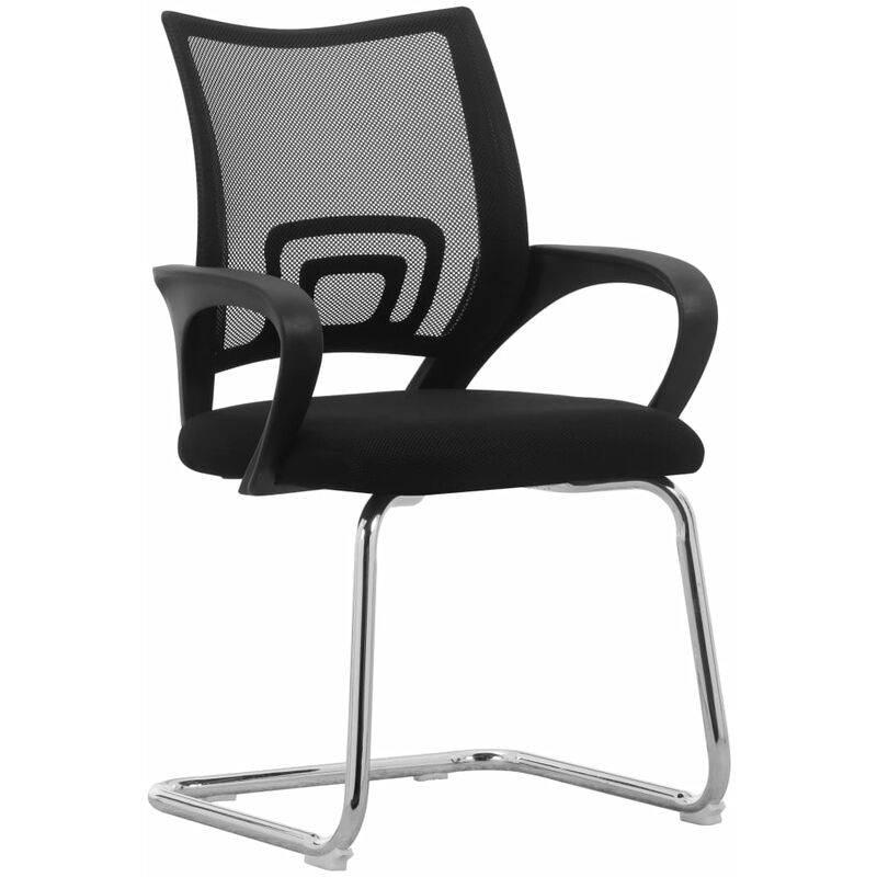 

Silla de oficina voladiza tela de malla negro