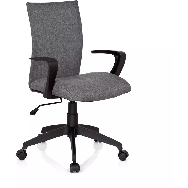 

Silla de ordenador Venecia, muy comoda, tapizado gris plomo - gris