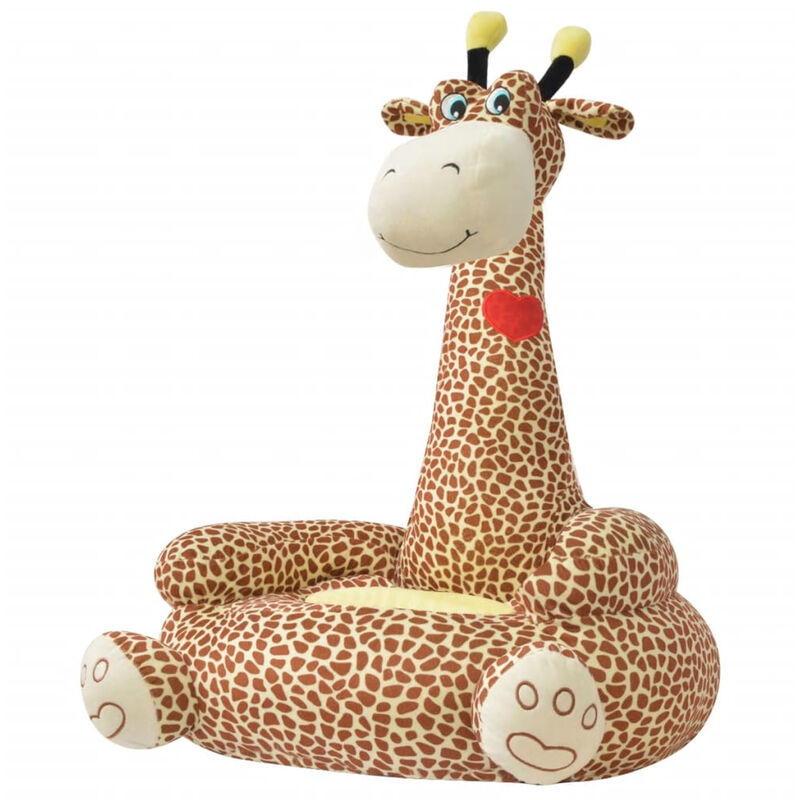 

Asupermall - Silla de peluche para ninos jirafa marron
