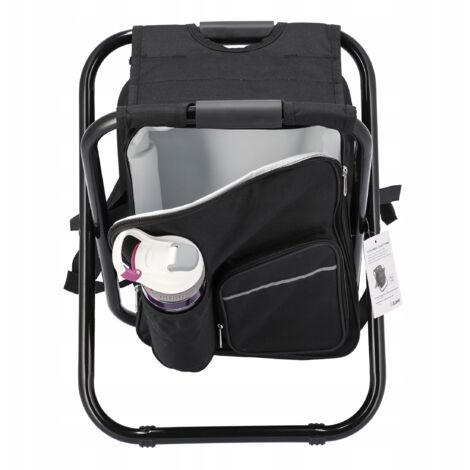 SILLA DE PESCA PLEGABLE 2 EN 1 CON MOCHILA