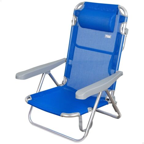 Silla de playa 5 posiciones con cabezal Aktive