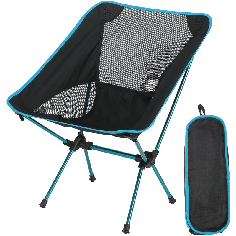 

Silla de playa plegable portátil , taburete de jardín reclinable, cómodo asiento de picnic para acampar, senderismo, playa, exterior, lago azul