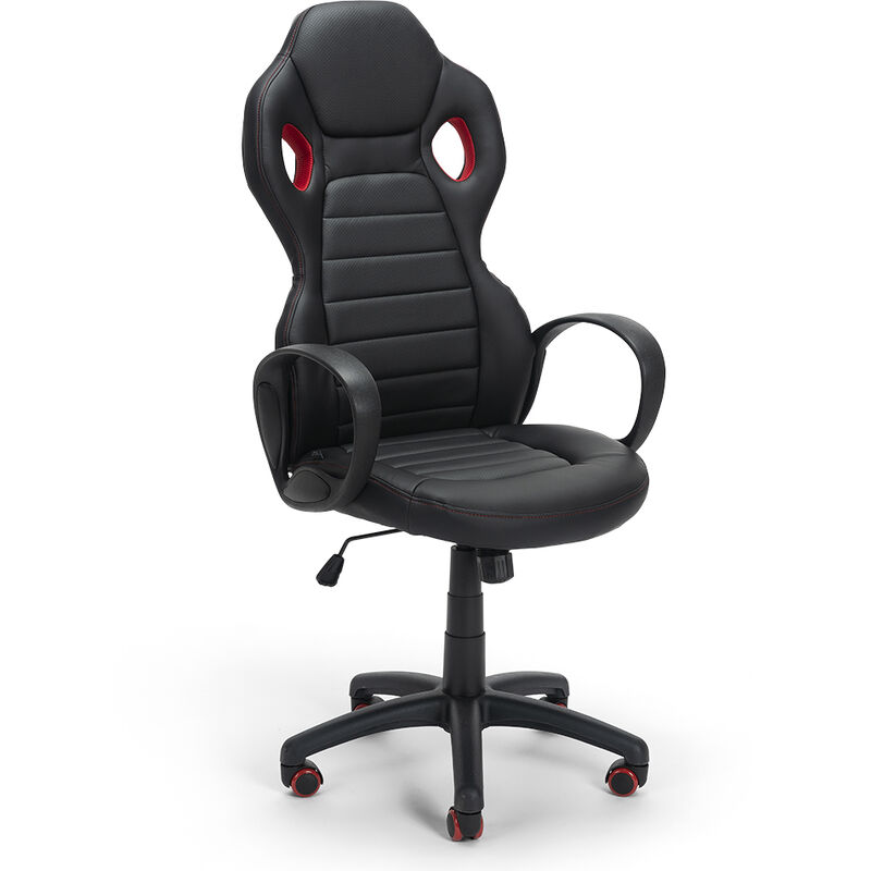 

Franchi Bürosessel - Silla de polipiel ergonómica de oficina con diseño deportivo Racer GP Fire