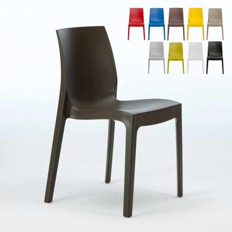 

Silla de Polipropileno Apilable para Cocina Casa Bar Rome Grand Soleil | Marrón