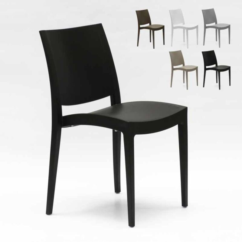 

Silla de polipropileno para cocina bar y restaurante Trieste | Negro - Grand Soleil