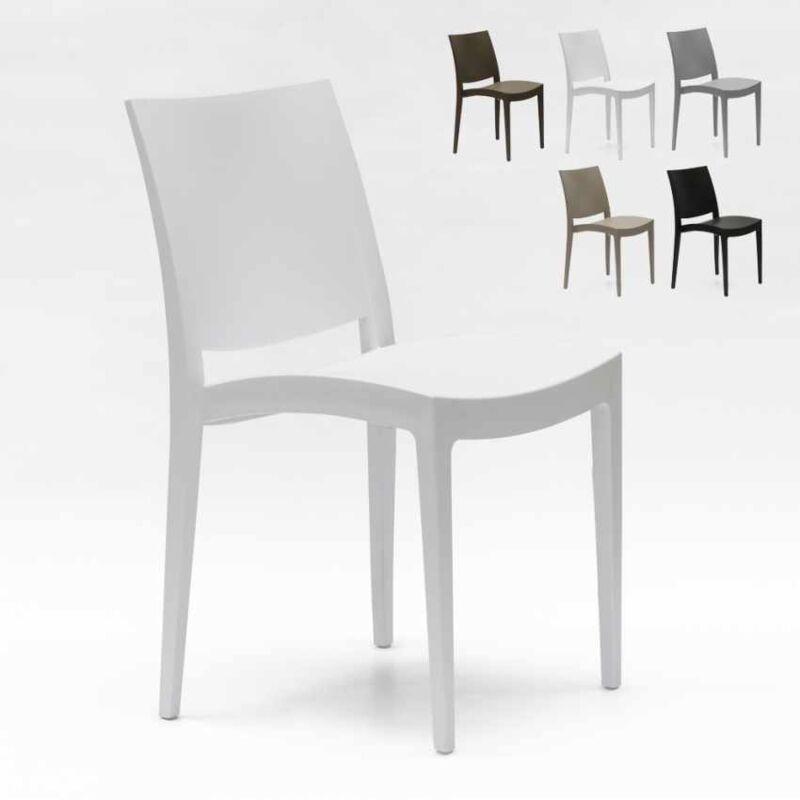 

Silla de polipropileno para cocina bar y restaurante Trieste | Blanco - Grand Soleil