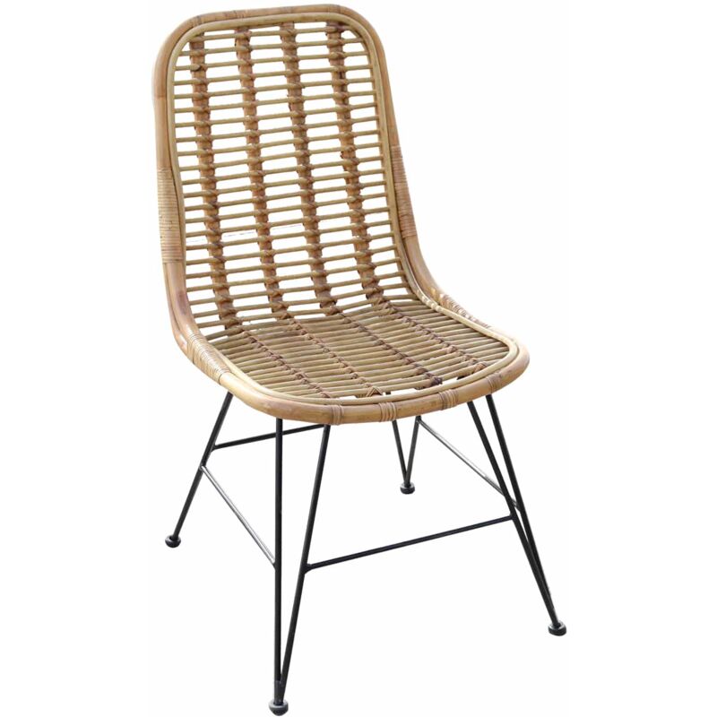 

Silla de Ratán Natural Comedor Chillvert Parma 46x60x92 cm