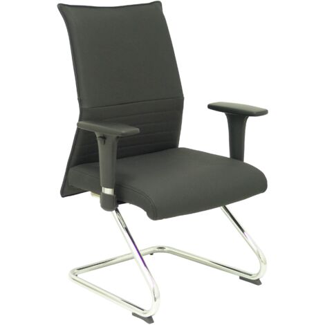 Silla de Recepción Albacete Confidente Patín P&C PPIELNE Negro 8436549392825 S5702286 P&C