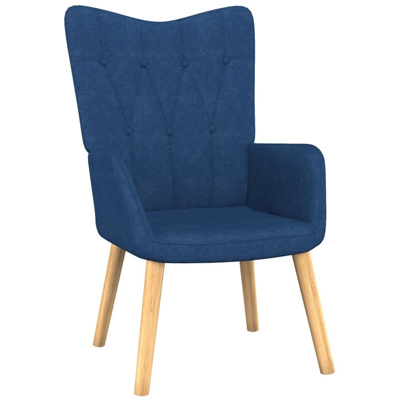 

Silla de relajación de tela azul