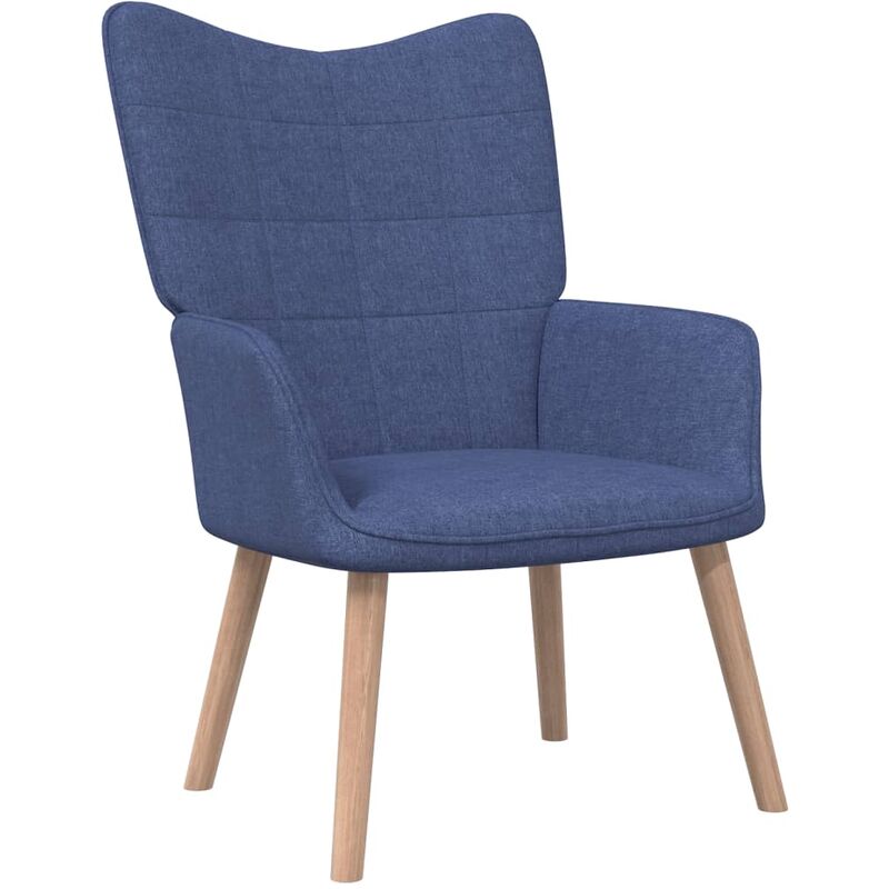 

Silla de relajación de tela azul