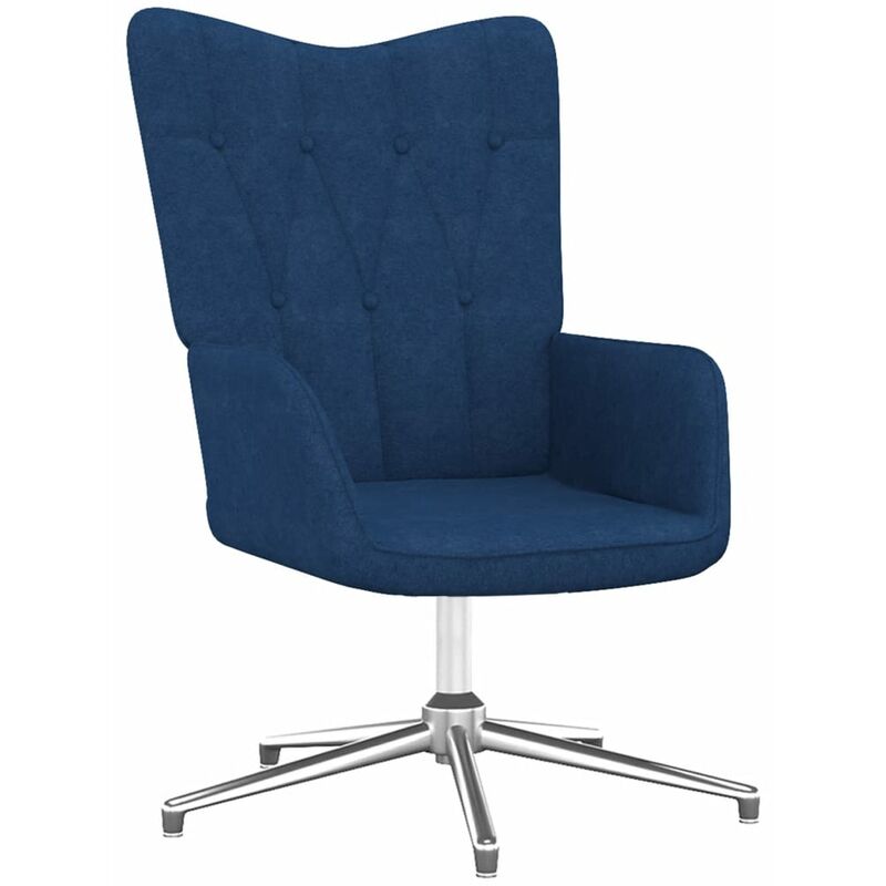 

Silla de relajación de tela azul