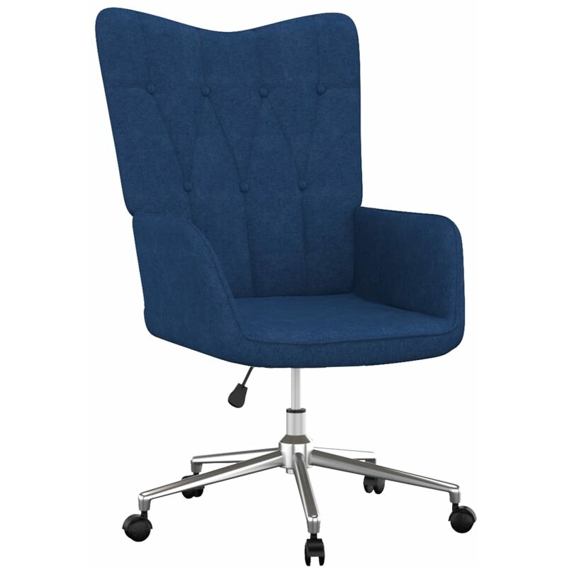 

Silla de relajación de tela azul