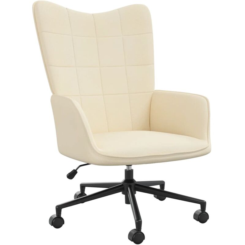 

Silla de relajación de tela crema