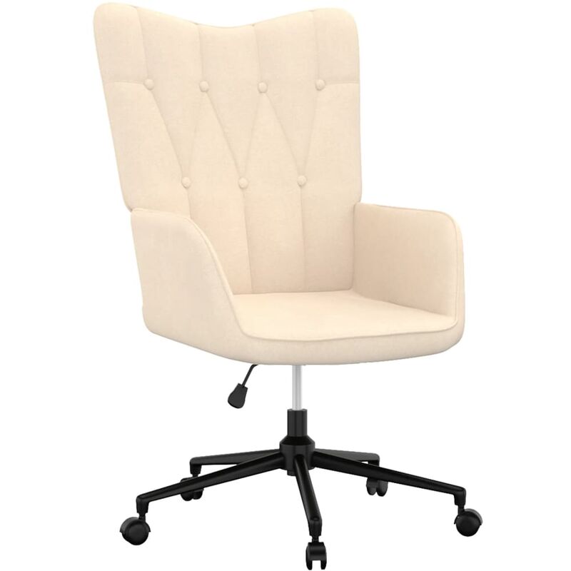 

Silla de relajación de tela crema