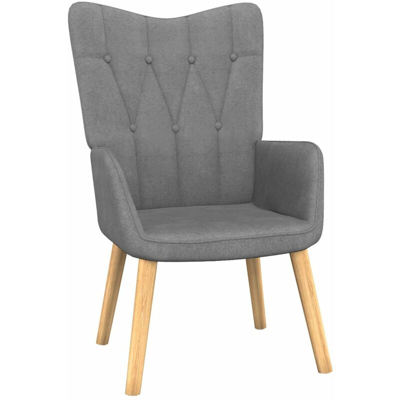 

Silla de relajacion de tela gris oscuro 62x68,5x96 cm
