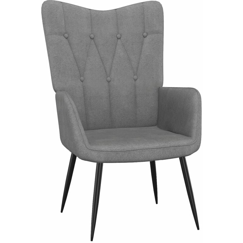 

Silla de relajación de tela gris oscuro