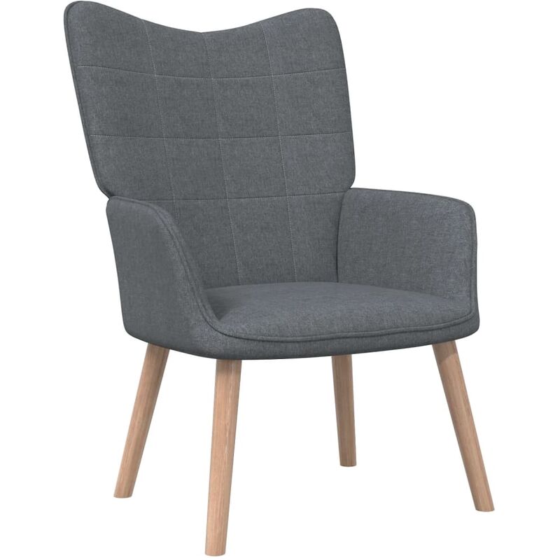 

Silla de relajación de tela gris oscuro