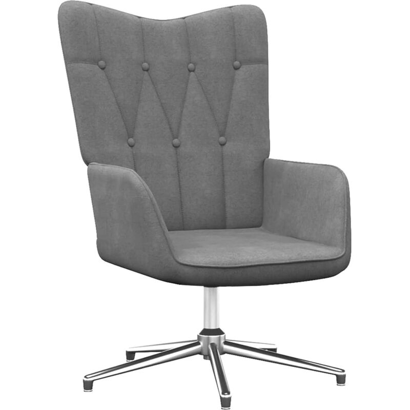 

Silla de relajación de tela gris oscuro
