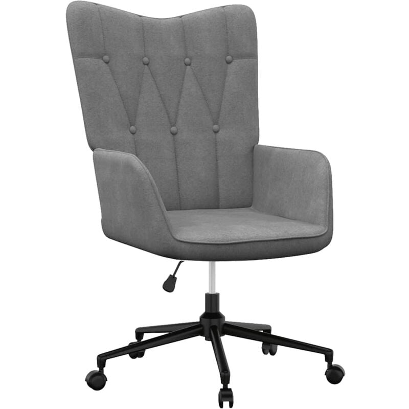 

Silla de relajación de tela gris oscuro