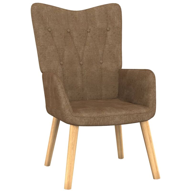 

Silla de relajación de tela gris taupe
