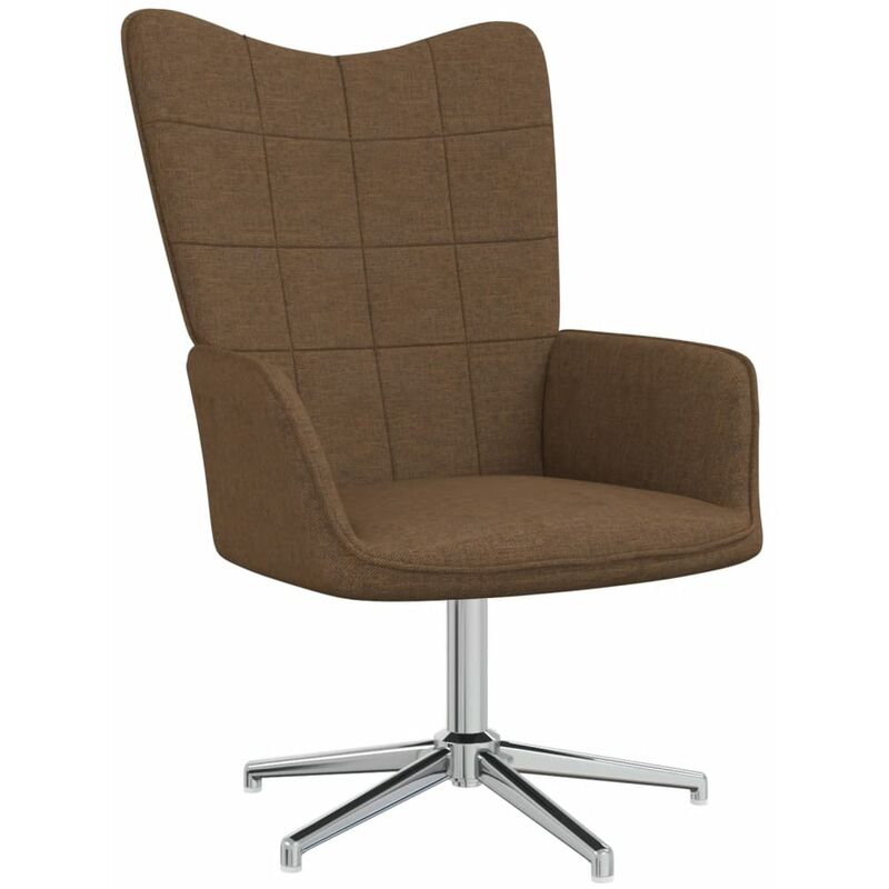 

Silla de relajación de tela marrón
