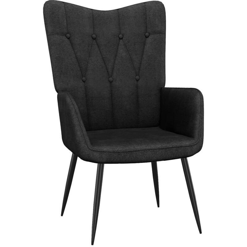 

Silla de relajación de tela negra