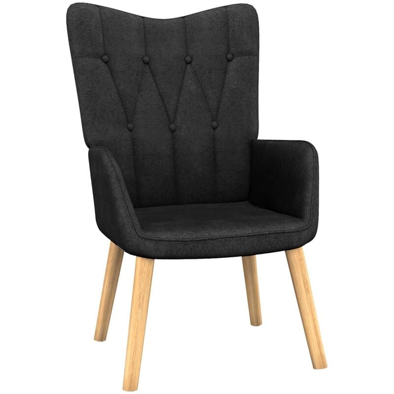 

Silla de relajación de tela negra