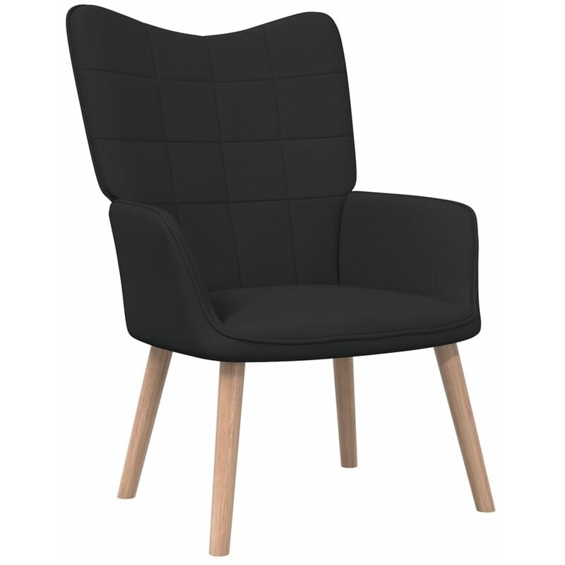 

Silla de relajación de tela negra