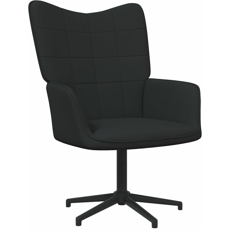 

Silla de relajación de tela negro