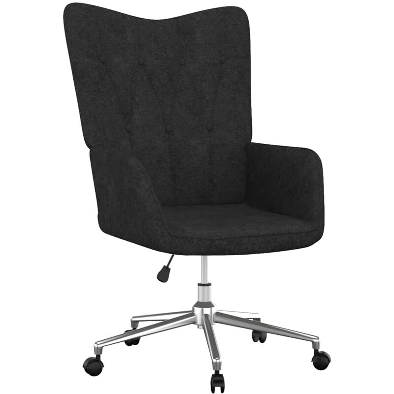 

Silla de relajación de tela negro