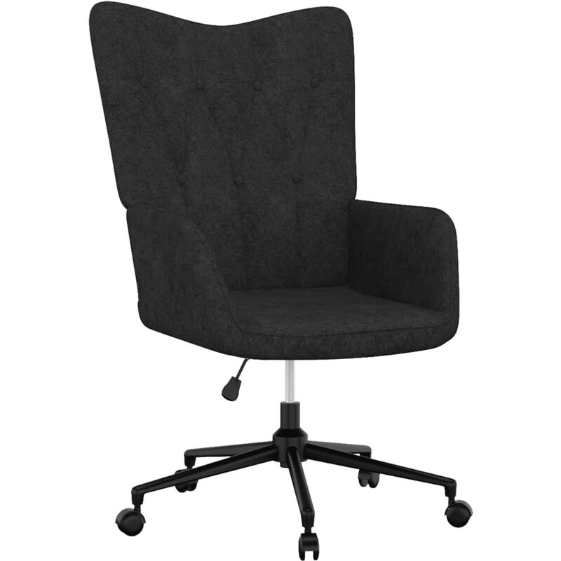 

Silla de relajación de tela negro