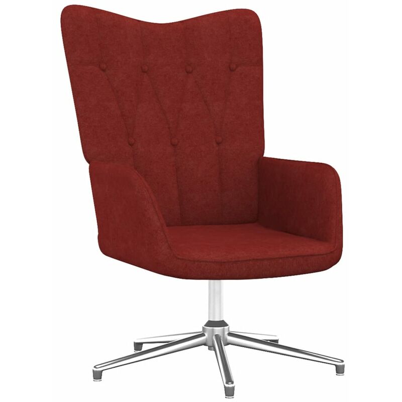 

Silla de relajación de tela rojo tinto