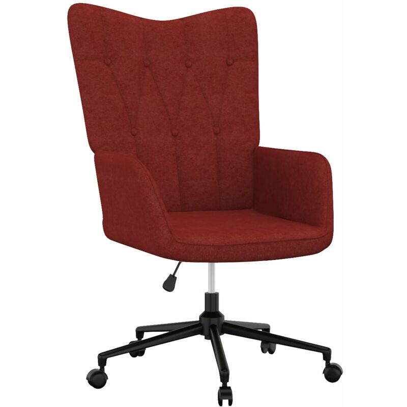 

Silla de relajación de tela rojo tinto