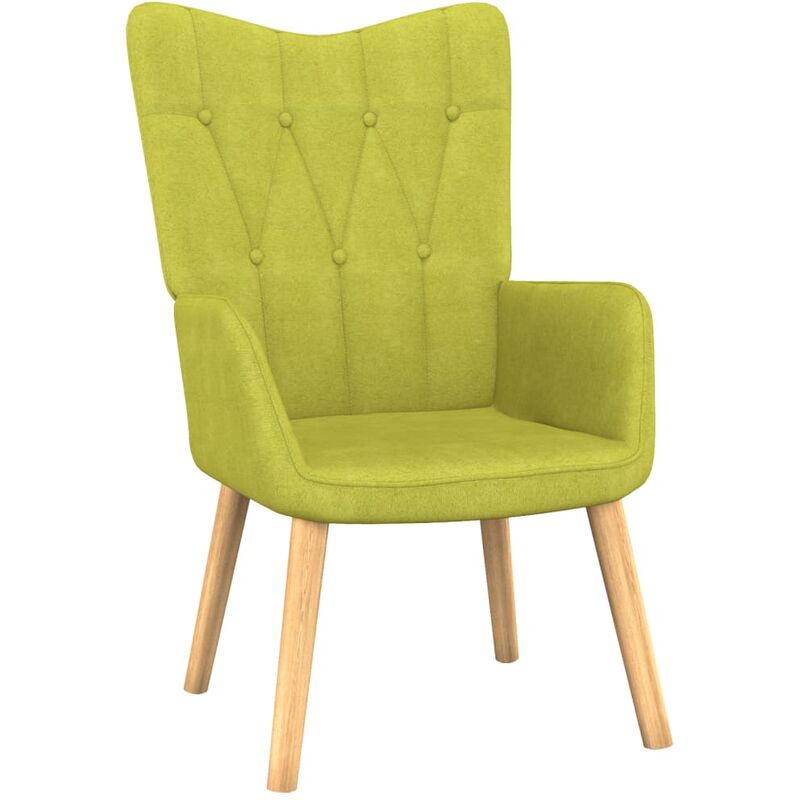 

Silla de relajación de tela verde
