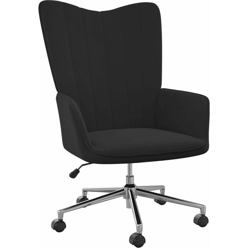 

Silla de relajación de terciopelo negro