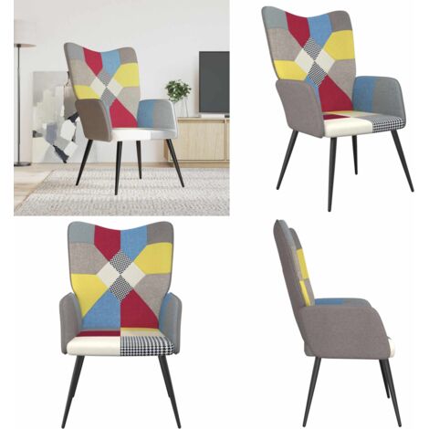 Silla de relax de tela patchwork - Diseño de patchwork - Silla de tela