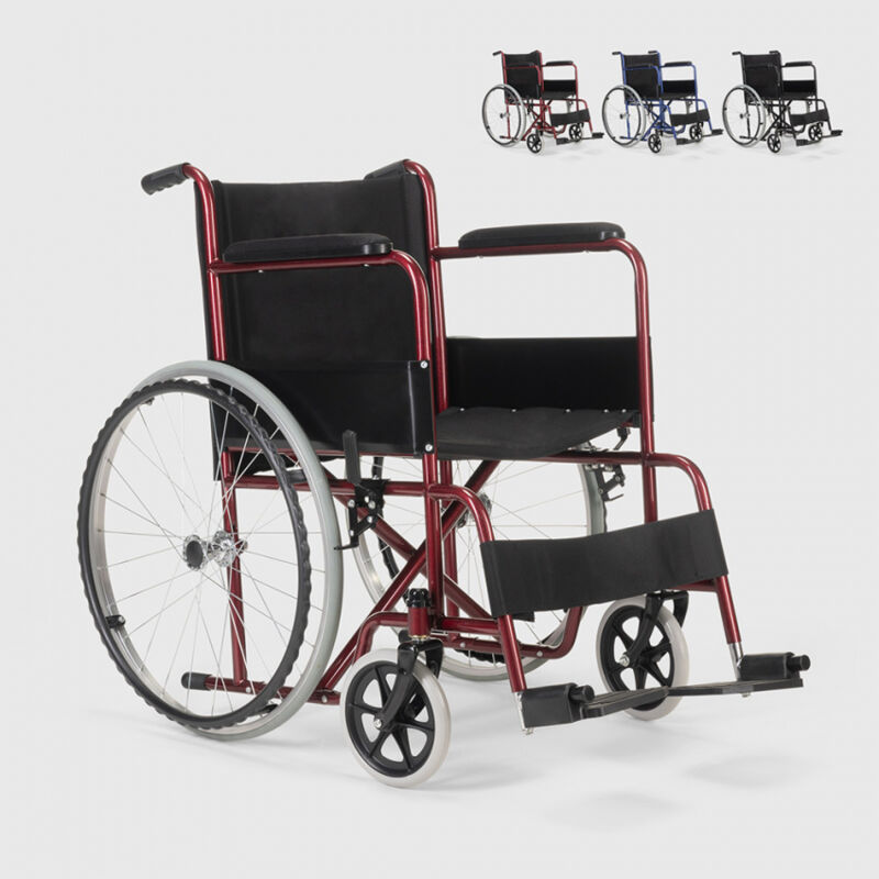 

Silla de ruedas ortopédica plegable tela oxford discapacitados y ancianos Lily | Color: Rojo