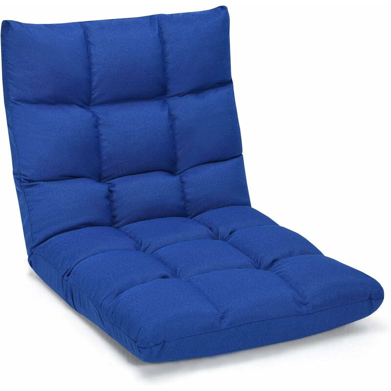 

Silla de Suelo con Respaldo Ajustable en 14 Posiciones Silla de Piso de Espuma con Funda Extraíble Asiento para Estudio Salón