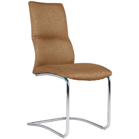 Silla de tela color tortora 47x496h cm