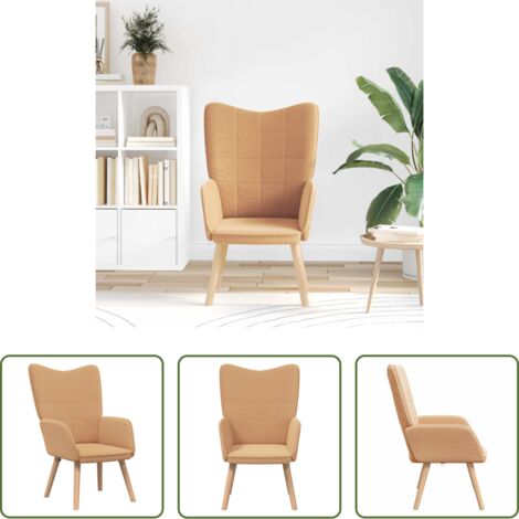 Silla de tela sherpa -  sillón Beige 62 x 67 x 95,5 cm Tela Sherpa