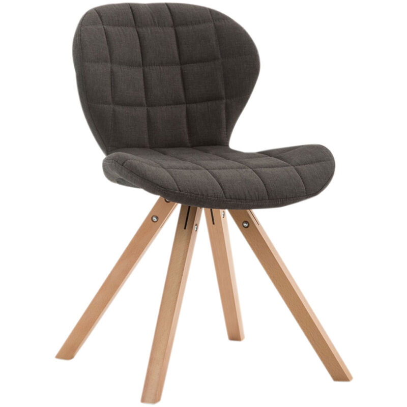

CLP - Silla de Visita Alyssa Square en Tela Gris oscuro Natural
